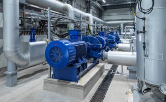 Water pumps in a large power plant