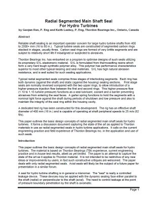 Research_H - Seals - Turbine Radial Shaft Sealing