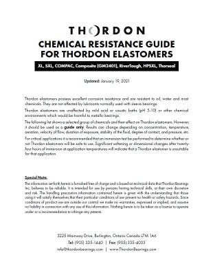 Tech Note - Chemical Resistance Guide - Thordon Elastomers